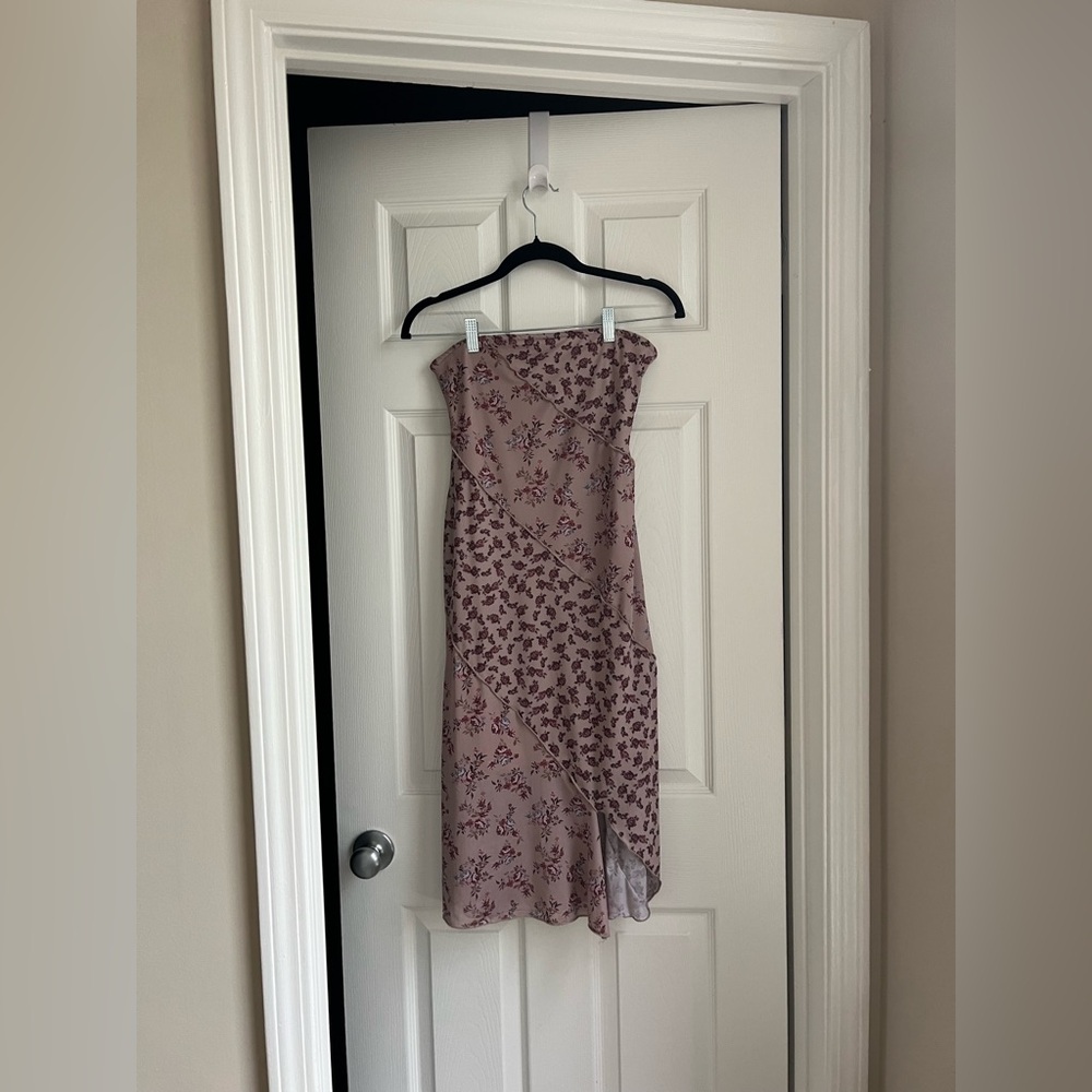 Altar'd State Mauve Asymmetrical Dress